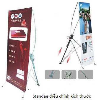 standee điều chỉnh kích thước